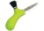 Morakniv Mushroom Knife Lime Knife, Mushroom Knife, 5.75in Overall, 2.5in Satin SS Blunt Tip Blade, Green Polypropylene Handle, Handle w/ Horse Hair Brush, Black Plastic Sheath, M-10691-LIME