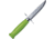 Mora Scout 39 Green Fixed Blade Knife, 3.25in, Stainless Steel, Standard Edge, Mirror Polish FT01363