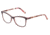 Morgan 201134 Progressive Prescription Eyeglasses, Dark Red On Pink/Brown Confetti Frame, 201134-4436PR