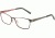 Morgan 203157 Single Vision Prescription Eyeglasses, Green Red Frame, 203157-538SV