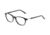 Morgan 201060 Single Vision Prescription Eyeglasses - Black Frame and Clear Lens 201060-8840SV