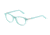 Morgan 201060 Single Vision Prescription Eyeglasses - Green Frame and Clear Lens 201060-6549SV