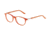 Morgan 201060 Single Vision Prescription Eyeglasses - Orange Frame and Clear Lens 201060-6547SV