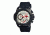 Morphic M28 Series Watch,Black Silicone Band,Red Hand,Black Bezel,Silver Analog Dial,Strap Buckle MPH2803