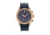 Morphic M75 Series Tachymeter Strap Watch w/ Day-Date, Rose Gold/Blue, One Size, MPH7504