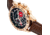 Morphic M88 Series Chronograph Leather-Band Watch w/Date, Brown/Rose Gold, One Size, MPH8803