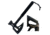 Mtech 6.5in, Stainless Steel Blade, Black Finished Handle MT-AXE14