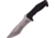Mtech Fixed Blade Knife, 6.25in, Sawback, Black, Rubber Handle MTX8115