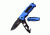 Mtech Folding Blade, 3.35in, Stainless Steel Blade, Blue Aluminum Handle MT-A914BL