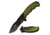 Mtech Folding Blade, 3.7in, Stainless Steel Blade, Double Injection Molded Green Handle M-A1053GN