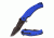 Mtech Folding Blade, 4in, 7CR17 Steel Blade, Navy Blue Cnc Milled G10 Handle M-A1046BL
