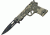 Mtech Gun Shaped Folder Knife, 4.5in. Closed MT771DG
