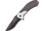 Mtech Linerlock A/O Silver Folding Knife,3.625in,440 Stainless Steel,Partially Serrated,Drop Point,Black Stonewash,Black,Stonewash Handle MTA885SL