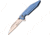 Mtech Linerlock Folding Knife, 3 satin finish 3Cr13 stainless blade, Blue anodized aluminum handle, MT-1177BL