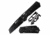 Mtech MT-1104BK Manual Folding Knife, 3.5in, 3CR13 Stainless Steel, Wharncliffe, Black Blade, Aluminum Handle, Black, MT-1104BK