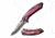 Mtech MT-A1005PK Spring Assisted Knife, 3.25in, 3CR13 Stainless Steel, Recurved, Steel Blade, Stainless Steel Handle, Black/Pink, MT-A1005PK