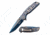 Mtech MT-A1019BL Spring Assisted Knife, 3.5in, 3CR13 Stainless Steel, Spear Point, Blue/Satin Blade, Stainless Steel Handle, Blue/Satin, MT-A1019BL