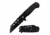 Mtech MT-A1020BK Spring Assisted Knife, 3.75in, 3CR13 Stainless Steel, Reverse Tanto, Black Blade, Stainless Steel/Pakkawood Handle, Black, MT-A1020BK