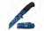Mtech MT-A1020BL Spring Assisted Knife, 3.75in, 3CR13 Stainless Steel, Reverse Tanto, Blue Blade, Stainless Steel/Pakkawood Handle, Blue, MT-A1020BL