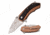 Mtech MT-A1074BK Spring Assisted Knife, 2.5in, 3CR13 Stainless Steel, Tanto, Steel Blade, Stainless Steel/Pakkawood Handle, Black/Bronze, MT-A1074BK