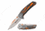 Mtech MT-A1138OR Spring Assisted Knife, 3.5in, 3CR13 Stainless Steel, Drop Point, Steel Blade, Aluminum Handle, Gray/Orange, MT-A1138OR