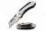 Mtech MT-UT001SL Manual Folding Knife, 2.5in, SK5 High Carbon Steel, Straight Edge, Steel Blade, Aluminum/Rubber Handle, Silver/Black, MT-UT001SL