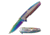 Mtech Spring Assisted Folding Knive, 3.5in Blade, 3CR13 Steel Polished Blade Knive, Silver/Rainbow, MT-A1098RB