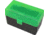 MTM Case-Gard 50 Rifle Ammo Boxes .220 Swift To .458 Winchester Mechanical Hinge Clear Green/Black
