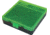 MTM P-100 Fliptop Box .45 ACP/10mm/.40 S&amp;W/.41 AE Clear Green/Black