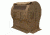 Muddy Portable Bale Blind, includes 8-12in wide x 16in tall bungee slide, reversible window coverings, Burlap MGB5800
