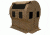 Muddy Portable Bale Blind, includes 8-12in wide x 16in tall bungee slide, reversible window coverings, Burlap MGB5800
