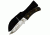 Mustang Bull Moose Fixed Blade Knife, Walnut Handle, Plain FP74410