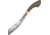 My Parang Duku Chandong 12in Heavy Fixed Blade Knife, 12in, 5160 Carbon Steel, Wood Handle MYPCDGT12