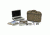 Naneu Military Tech MT15 Slim Messenger Laptop Case, Olive M15002