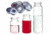 National Scientific Headspace Crimp-Top Vials, National Scientific C4020-34A Aluminum Seals Ivory PTFE/Red Rubber
