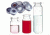 National Scientific Headspace Crimp-Top Vials, National Scientific C4020-36AP Aluminum Seals Gray PTFE/Black Butyl Rubber, Molded