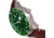 Nautis Nautis Dive Pro 200 Leather-Band Watch w/Date, Green, One Size, GL1909-F