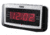 Naxa Digital Dual Alarm Clock with Radio and Large LED Display, Black/Silver NRC171