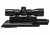 NcSTAR AK Tri Rail Cover w/ 4X30 Compact Rifle Scope and 1in Rings,Black KAKSC430B