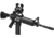 NcSTAR AR Combo/Carry Handle Adapter/Red Reflex Sight w/ Integrated Weaver Mount, Black, KARHDBB130-A