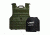 NcSTAR Expert Carrier Vest w/Two 10x12in Shooters Cut Hard PE Ballistic Panels, Green, 2XL, BPCVPCVXL2963G-A
