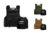 NcSTAR Expert Carrier Vest w/Two 10x12in Shooters Cut Hard PE Ballistic Panels, Black, Green, Tan