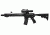 NcSTAR GEN3 SRT 3-9x Rubber Armored P4 Sniper Rifle Scope w/ Green Laser, Black, VSRTP3940GV3