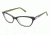 Nicole Miller Amber Eyeglass Frames - Frame BLACK/CRYSTAL, Size 54/16mm NMAMBER01
