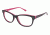 Nicole Miller Bijou Single Vision Prescription Eyeglasses - Frame BLACK/ BERRY, Size 51/16mm NMBIJOU01