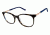 Nicole Miller Dove Progressive Prescription Eyeglasses - Frame Navy Tortoise, Size 52/17mm NMDOVE03