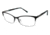 Nicole Miller Galenta Progressive Prescription Eyeglasses - Frame MATTE BLACK, Size 58/17mm NMGALENTA01