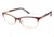 Nicole Miller Galenta Progressive Prescription Eyeglasses - Frame MATTE BURGUNDY, Size 58/17mm NMGALENTA02