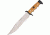 Nieto Cuchillo Cetreria Fixed Blade Knife, SS Plain Bowie Blade, Olive Wood handle NIE2403