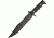 Nieto Cuchillo Combate Fixed Blade 9in. Knife, SS Partially Sertated Black Blade, Green Handle NIE3003